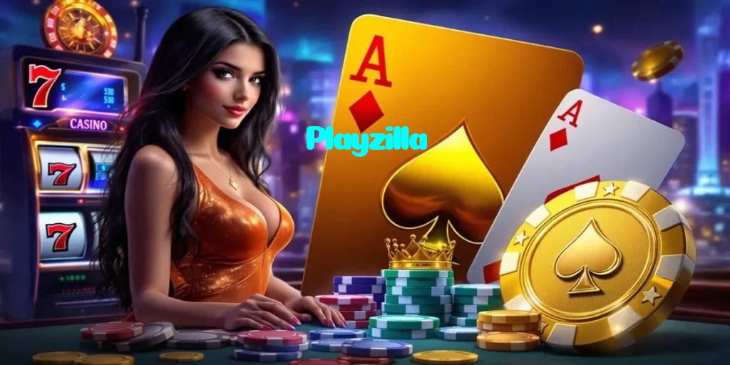 Playzilla casino presented on mobile device in Pakistan with slots and live games